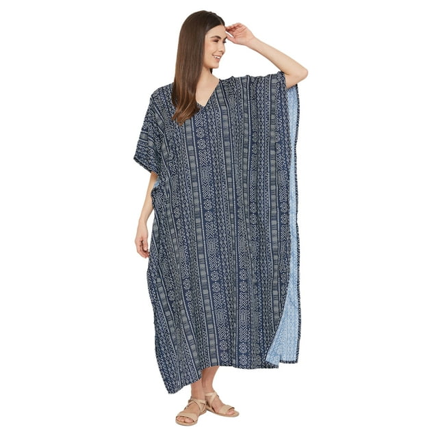Caftans Longs pour Femmes Grande Taille Robe Caftan Robe de Soirée Fête Été Plage Robe d'Été Manches Kimono Longues Robes Décontractées en Ligne