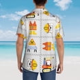 thumbnail image 6 of Balery Men'S Summer Hawaiian Shirts Short-Sleeve Design Name Printed Casual Shirts - Size Name, 6 of 9