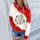 thumbnail image 2 of Tops Navideños Para Mujer, Blusas de Manga Larga, Sudaderas Con Capucha Informales Holgadas Estampadas A La Moda Odeerbi ODB192876, 2 of 5