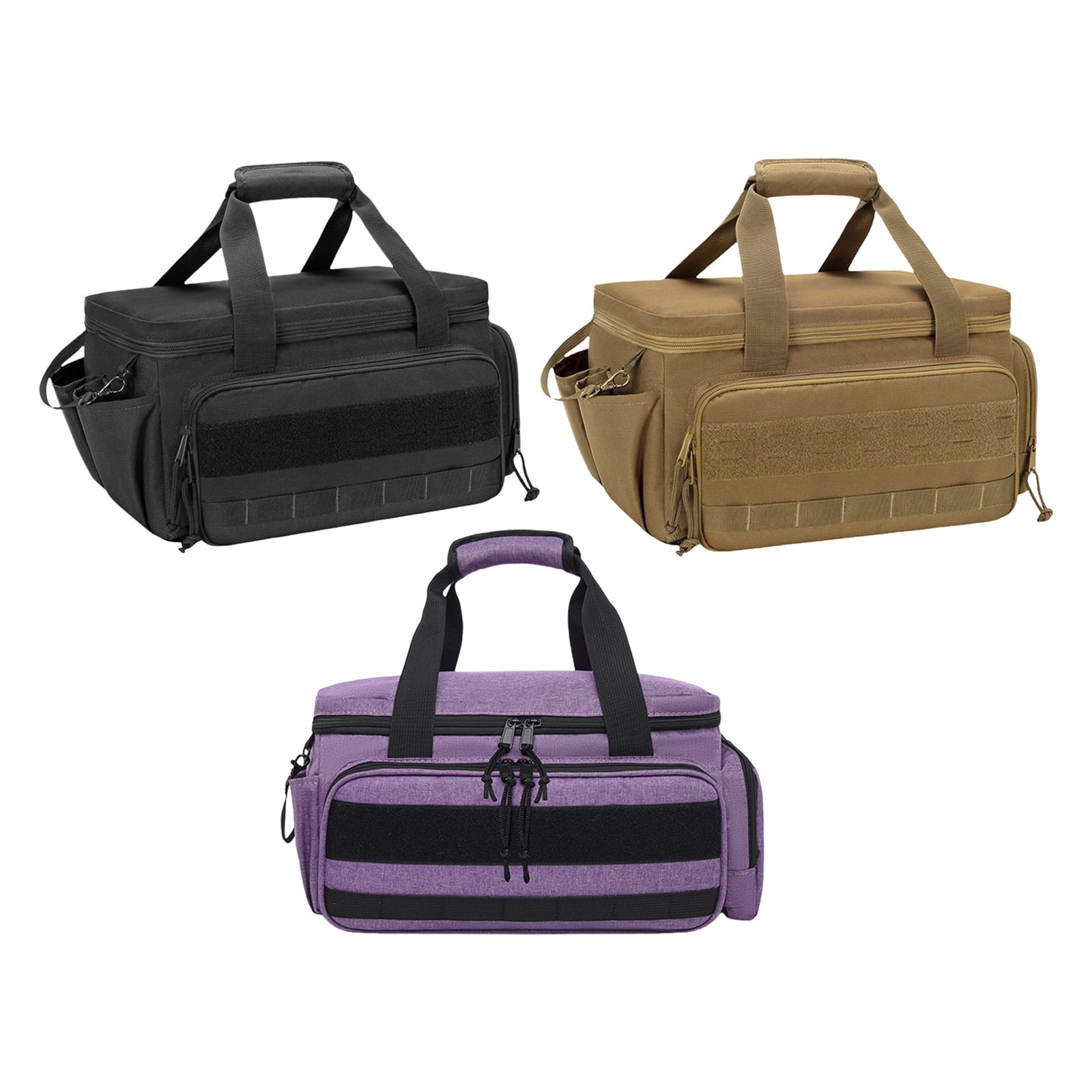 Padded Handle Tool Carry Bag With Wide Opening And Two Way Zippered Access Work Organiser with Elastic Bands