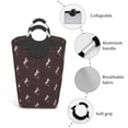 thumbnail image 4 of Lsque Leopard Print Laundry Basket, Laundry Hamper, Dirty Clothes Hamper for Laundry, Collapsible, Waterproof Laundry Baskets with Aluminum Handles for Laundry, Dorm, Family, 4 of 6
