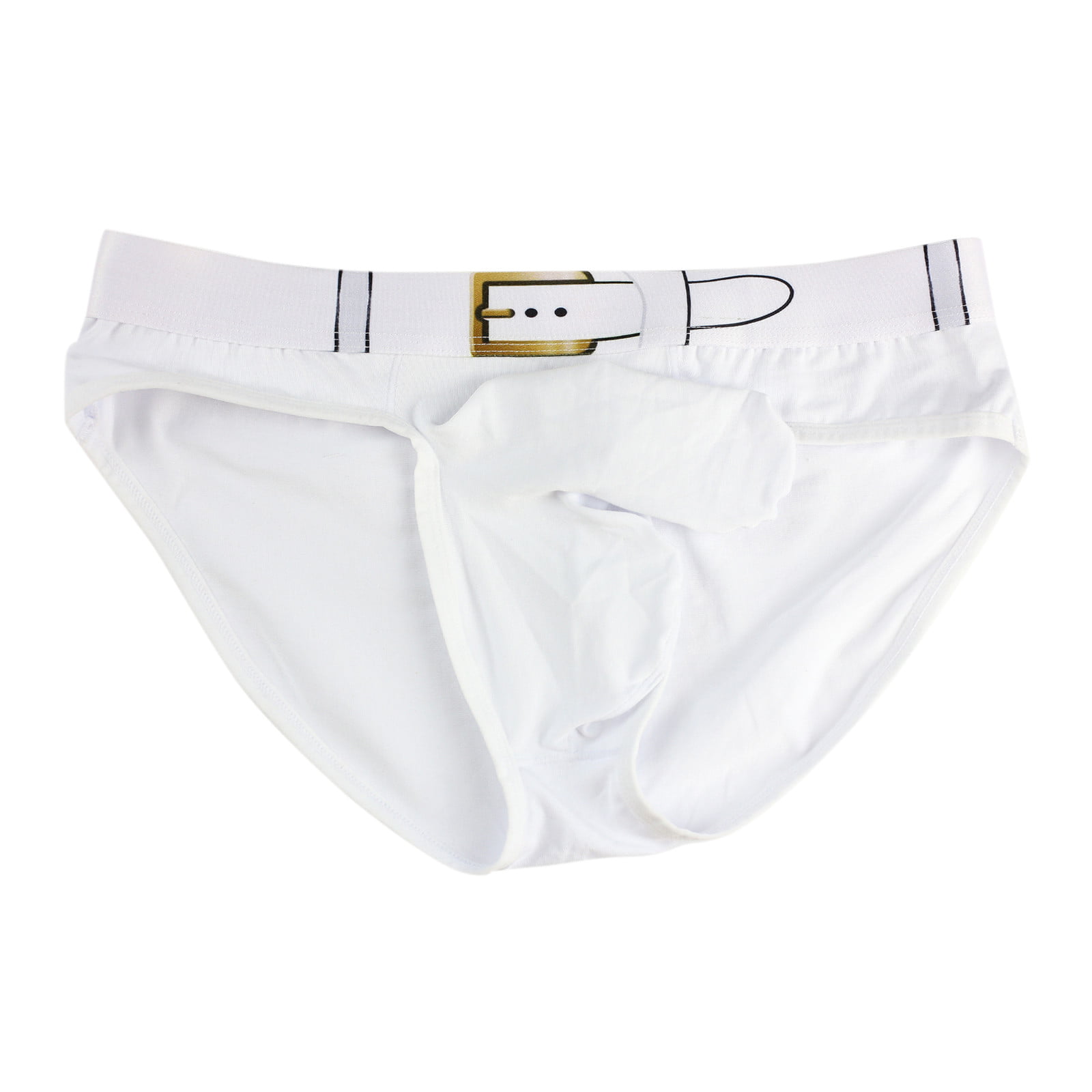adviicd Men Underwear Cotton Boxer Briefs For Men Mens Nylon Patchwork Underwear  Boxer Underpants Briefs Mens Men's underwear White M 