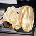 thumbnail image 3 of Zpanxa Ensembles pour Filles Cardigan Sans Manches Haut à Col Rond avec Pantalon Long Ensemble Décontracté 2 Pcs 0-1 An, 3 of 4