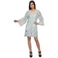 thumbnail image 2 of Moomaya Printed Robe For Girls Cotton Plus Size Nightwear Summer Bathrobes, 2 of 6