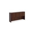 thumbnail image 3 of Lorell Chateau Series Mahogany Laminate Desking 66.1" x 14.8" x 36.5"Hutch, 1.5" Top - Drawer(s)4 Door(s) - Reeded Edge - Material: P2 Particleboard - Finish: Mahogany, Laminate, 3 of 5
