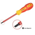 thumbnail image 2 of 3mmx75mm Shaft 3mm Magnetic Tip Rubber Coated Grip Slotted Flat Head Screwdriver, 2 of 4