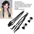 thumbnail image 3 of Boxing Braided Ponytail Extension, Boxing Braided Extension Soft  for Home Brown Black,Black, 3 of 7