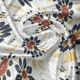thumbnail image 5 of Ambesonne Bee Valance Pack of 2, Sunflowers and Funny Bees, 54"X12", Dark Blue Ruby Mustard, 5 of 5