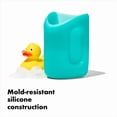 thumbnail image 3 of OXO Tot Plastic Shampoo Rinser and Bath Toy Storage Cup, Teal, 3 of 9