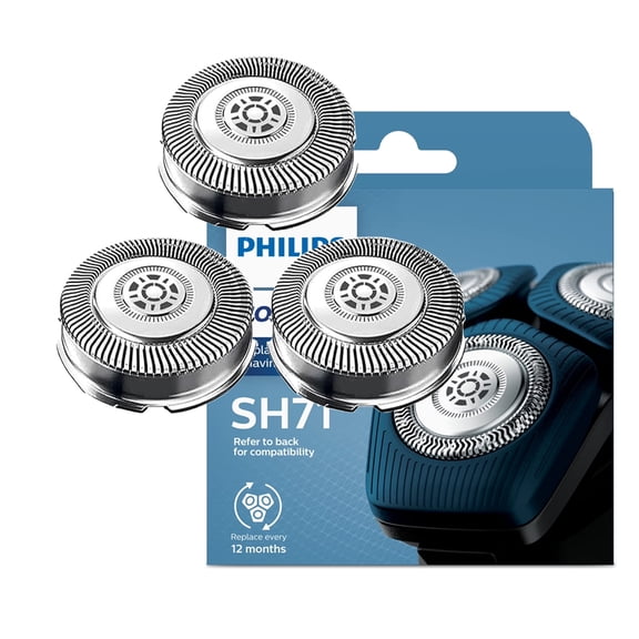 SH71/52 Replacement Head Compatible Philips 7000 Series & 5000 Series Shavers,3Pieces