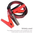 thumbnail image 4 of Auto Car Emergency Jump Lead Heavy Duty Resistente Al Calor Pvc Batería Jump Leads Booster Cable Con Clips Aislados 500A Max,2,5 M/98In 12-24V Eigraketly VI004828-00, 4 of 6