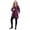 Berry Red Feather, variant on Women's Plus Size Ponte Print Jacket