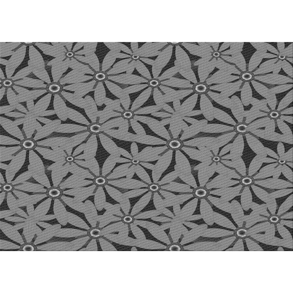 Ahgly Company Machine Washable Indoor Rectangle Transitional Gunmetal Gray Area Rugs, 4' x 6'