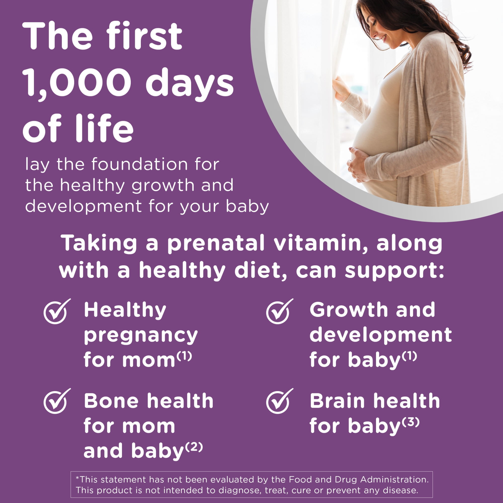 (2 pack) Centrum Prenatal Gummy Vitamins With Dha and Folic Acid, Mixed Berry and Orange, 60 Count