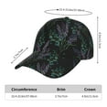 thumbnail image 5 of Xecao Lavender Flowers for Baseball Cap: Unisex, crafted from classic polyester twill fabric, featuring a soft unconstructed design, 5 of 5