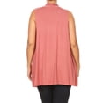 thumbnail image 4 of Women's Plus Size Open Front Sleeveless Vest Loose Fit Casual Solid Office Wear, 4 of 4