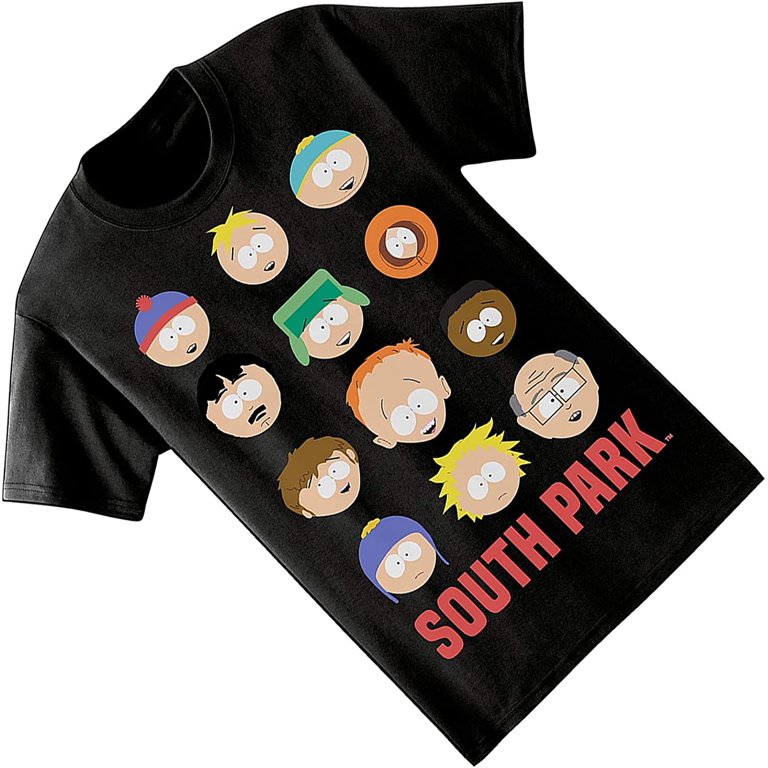 Cartman, - Classic Kenny, & Stan T- Tee South Mens Shirt Logo Park Kyle - Shirt