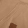 thumbnail image 6 of BRGZLK Mens Hoodies Sweatshirt Quarter Zip Pullover Long Sleeve Fleece Athletic Work Sweatshirts with Pockets Fall Winter Fashion Clothes Daily Wear Streetwear Khaki 2XL, 6 of 7