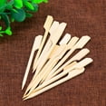 thumbnail image 4 of 100PCS Barbecue Bamboo Skewers Disposable Bamboo Stick Barbecue Paddle Skewers, 4 of 5