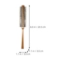 thumbnail image 2 of HONITANO Brosse à Cheveux Ronde Compacte Brun Clair Rouleau de Séchage pour des Cheveux Plus Lisses et Plus Doux à la Maison, 2 of 8