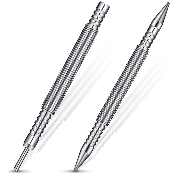 JTWEEN 2Pcs Dual Head Nail Setter and Hinge Pin Punch Set High Carbon Steel Nail Punch Narrow Space Door Hinge Pin Remover Tool for Carpenter