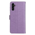 thumbnail image 3 of SaniMore for Samsung Galaxy A13 5G 6.5" 2021 Case, PU Leather Skin with Embossed Cat Flip Magnetic Cover Card Slots Kickstand Detachable Lanyard Full Around Wallet Case for Galaxy A13 5G, Purple, 3 of 9