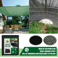 thumbnail image 5 of Clearance! EQWLJWE Sun Shade Sail Canopy Awning Shelter 11.8' x 11' Sunscreen Shading Cloth UV Protection Mesh Shade Mesh Cut Edges for Garden Patio Plant Covering Greenhouse Kennel Coop, 5 of 9