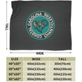 thumbnail image 3 of Coastal Carolina University Fleece Blanket, Very Soft Microfiber Flannel Blanket for Couch Warm and Cozy for All Seasons, 3 of 6
