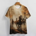 thumbnail image 4 of Cool Horse T-Shirt O Neck Oversize T-Shirts Short Sleeve Classic Tees Women Summer Graphic Tops, 4 of 5