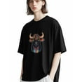 thumbnail image 5 of Men's T-Shirt Black Yak Animal Colorful Funny Short Sleeve Casual Tee Classic Crew Neck T-Shirt for Men, 2XL, 5 of 7