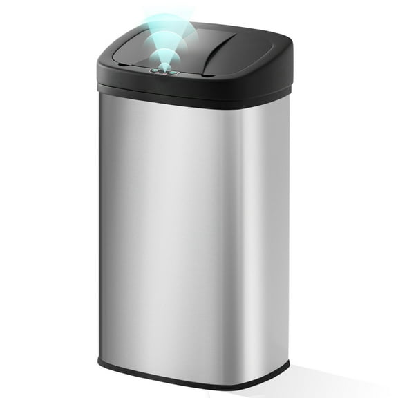 GETHFS 22 Gallon Automatic Sensor Trash Can, Touchless 82L Stainless Steel Kitchen Trash Bin with Lid, Fingerprint Resistant, Large Capacity Garbage Can for Home, Office, Bathroom