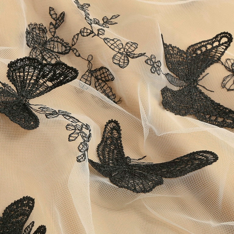 IBTOM CASTLE Women Vintage 1950s Sleeveless Floral Embroidery Flare A-line  Dress Wedding Cocktail Party Swing Gatsby Evening Prom Short Gown M Black -  Butterfly - Walmart.com