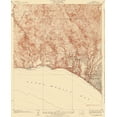 thumbnail image 2 of USGS 20x24 Gold Ornate Wood Framed with Double Matting Museum Art Print Titled - Topanga Canyon California Quad - USGS 1928, 2 of 4