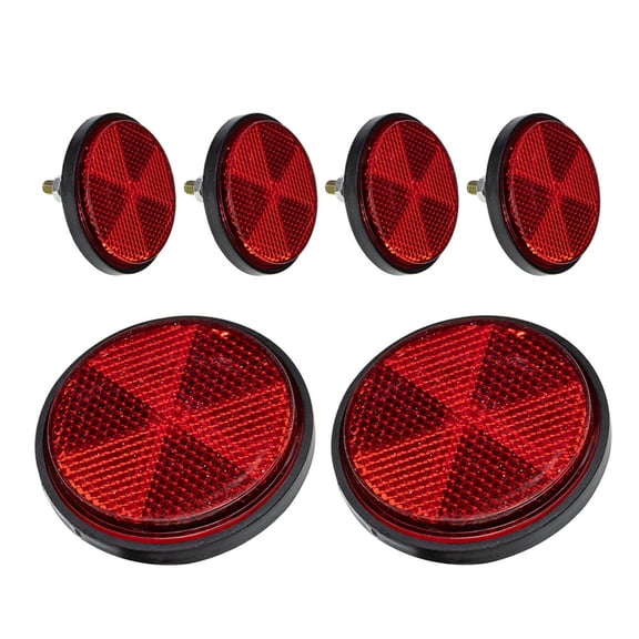 HINTRMENT 6Pcs Warning Reflector for Bicycles and Motorcycles Night Riding Safety