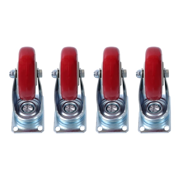 LABLT 4 Pcs 4-Inch Universal Caster Wheels Heavy Duty 360° Swivel Round Tires Wheels
