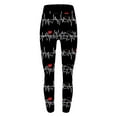 thumbnail image 4 of BLTIBY Valentine's Day Leggings for Women Spring Summer Mardi Gras Printed High Waisted Tummy Control Fashion Casual Yoga Pants Black S, 4 of 7