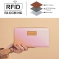 thumbnail image 3 of Wrangler Wallet Purse for Women Gradient Wristlet Wallet with Credit Card Holder, Tan, 3 of 7