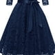 thumbnail image 5 of Vestido de Encaje de Manga Larga Con Cuello en V Y Temperamento Vintage Para Mujer Odeerbi  ODB114151, 5 of 5