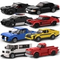 thumbnail image 2 of MOC Speed City Car Champion Racer Classic Supercar Building Blocks Brick Racing Super Technique Creative Garage DIY Set Vehicle, 2 of 10
