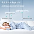 thumbnail image 4 of Niagara Sleep Solution Cloud-Like Twin Mattress Topper - 100% Cotton Top Mattress Pad for Back Pain Relief - Breathable & Naturally Cooling for Hot Sleepers, White, 4 of 8