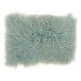 thumbnail image 5 of Nourison Couture Fur Tibetan Sheepskin Celadon Throw Pillow, 14" x 20", 5 of 6