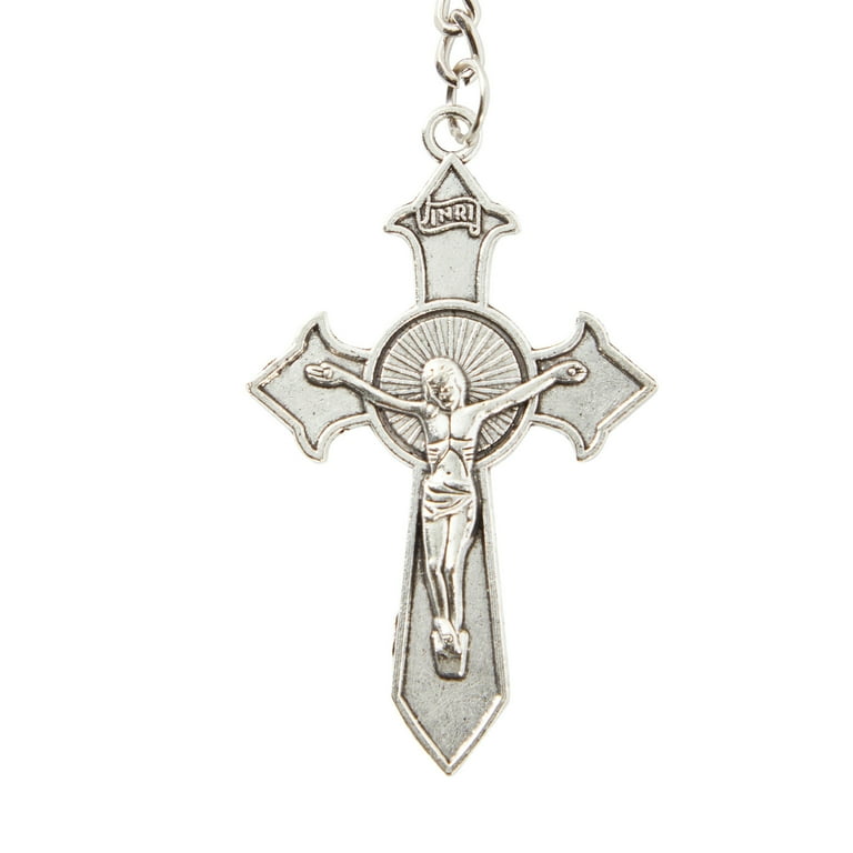 Enamel Cross Confirmation Keychain – The Catholic Gift Store