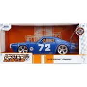 Big Time Muscle Chevron 1:24 1972 Pontiac Firebird Die-Cast Car, Toys for Kids and AdultsBlue(Selections May Vary)