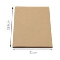 thumbnail image 5 of FRCOLOR 300 PCS A4 Kraft Paper Gift Wrapping Paper Sketch Drawing Paper DIY Crafts Stationery Paper Vintage Kraft Package Paper Wall Decorative Paper for Home Office Shop, 5 of 8
