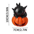 thumbnail image 3 of Halloween Pumpkin Lantern Electronic Candle Decoration, Flameless LED Tealight Prop with Warm Flickering Glow for Tabletop Mantel Shelf Party Scene Setting Fall Accent Ornament for Safe Home Styling, 3 of 6