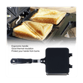 thumbnail image 3 of Appareil à Sandwichs Double Face, Moule à Tarte en Fonte avec Poignée Anti-Brûlure, Équipement de Cuisson pour Feu de Camp Camping Tarte, 3 of 5
