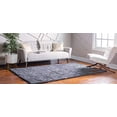 thumbnail image 2 of Unique Loom 3145968 8 x 11 ft. Davos Shag Rectangular Rug, Peppercorn, 2 of 2