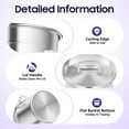 thumbnail image 4 of Stainless Steel Airtight Canister, Food Storage Container Jar Canister Oil Milk Storage Canister Flour Cereal Container with With Airtight Lid and Handles Rice Oil Storage Bucket (6L), 4 of 9