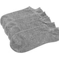thumbnail image 5 of SERISIMPLE Women No Show Thin Bamboo Ankle Sock Soft Breathable Socks 5 Pairs (Grey, Large), 5 of 7