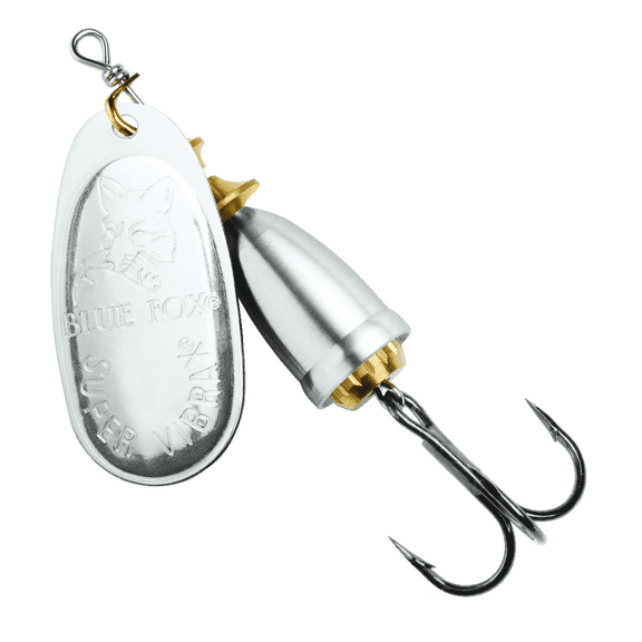 Blue Fox Classic Vibrax Size 0 Inline Spinner 7/64 oz Silver/Silver